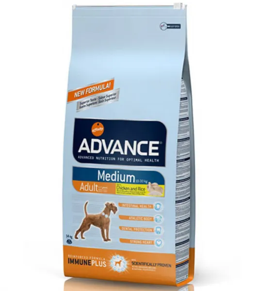 Advance Medium Adult Tavuklu ve Pirinçli 14 kg Köpek Maması