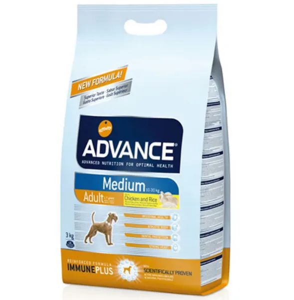 Advance Medium Adult Tavuklu ve Pirinçli 3 kg Köpek Maması