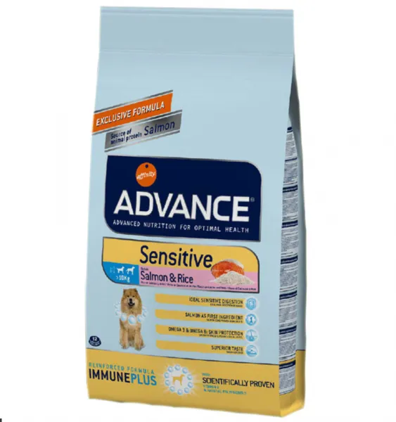 Advance Sensitive Adult Somonlu ve Pirinçli 3 kg Köpek Maması