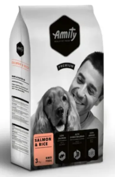 Amity Premium Somonlu ve Pirinçli Yetişkin 3 kg Köpek Maması