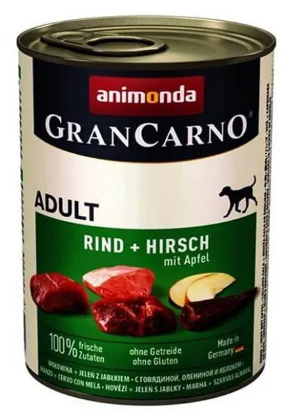 Animonda Gran Carno Sığır Etli Geyik Ve Elmalı Yetişkin 400 gr Köpek Maması