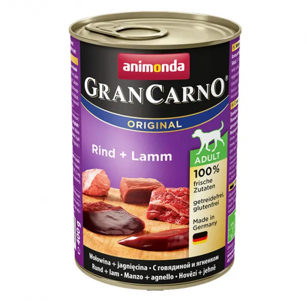 Animonda Gran Carno Adult Sığır ve Kuzu Etli 400 gr Köpek Maması