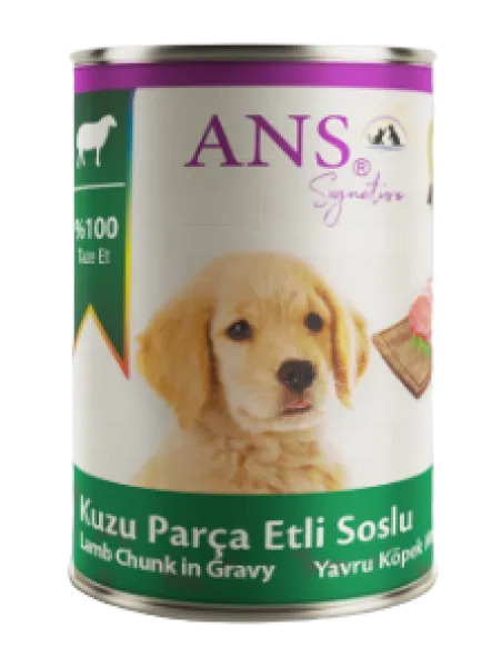 Ans Kuzu Parça Etli Soslu Yavru 400 gr Köpek Maması