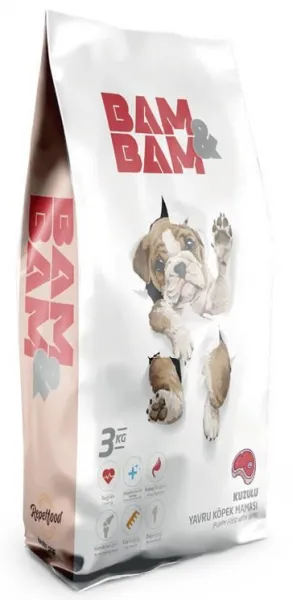 Bam&Bam Kuzu Etli Yavru 3 kg Köpek Maması