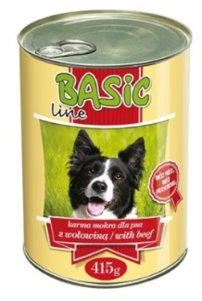 Basic Line Biftekli Yetişkin 415 gr Köpek Maması