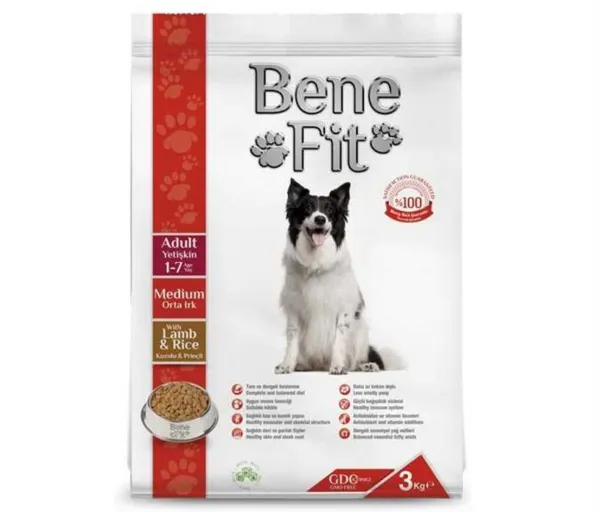 Benefit Adult Medium Kuzulu ve Pirinçli 12 kg Köpek Maması