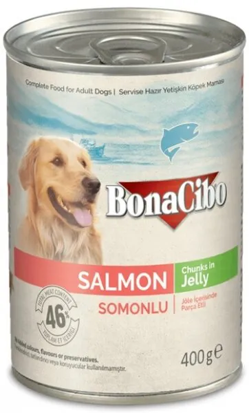 Bonacibo Jöleli Somonlu Yaş 400 gr Köpek Maması