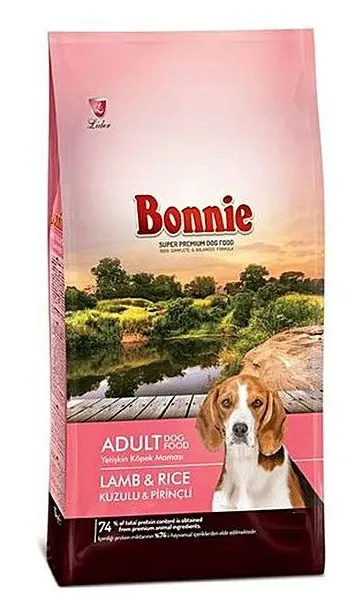 Bonnie Kuzu Etli Ve Pirinçli Yetişkin 2.5 kg Köpek Maması