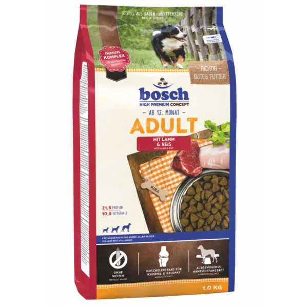 Bosch Adult Kuzu Eti ve Pirinçli 1 kg Köpek Maması