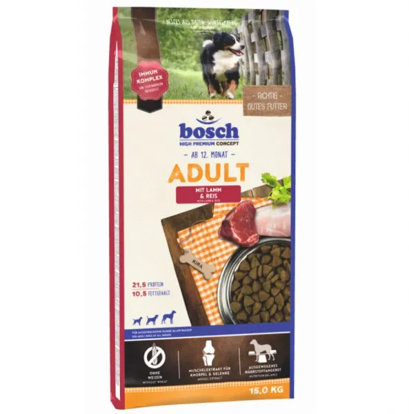 Bosch Adult Kuzu Eti ve Pirinçli 15 kg Köpek Maması