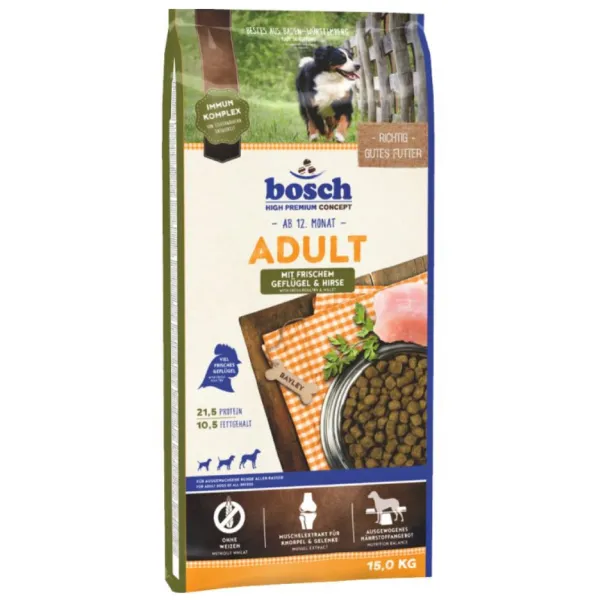 Bosch Adult Poultry & Millet 15 kg Köpek Maması