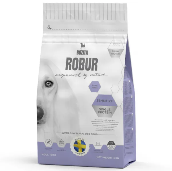 Bozita Robur Sensitive Single Protein Kuzu Etli 3 kg Köpek Maması