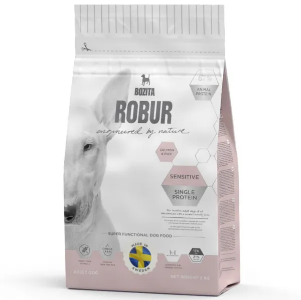 Bozita Robur Sensitive Single Protein Somonlu 3 kg Köpek Maması