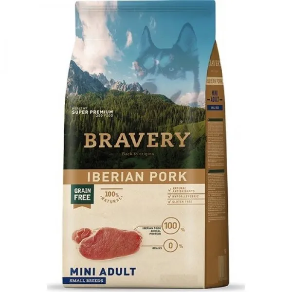 Bravery Adult Small Breed Iberıan Pork Tahılsız Domuzlu  2 kg Köpek Maması