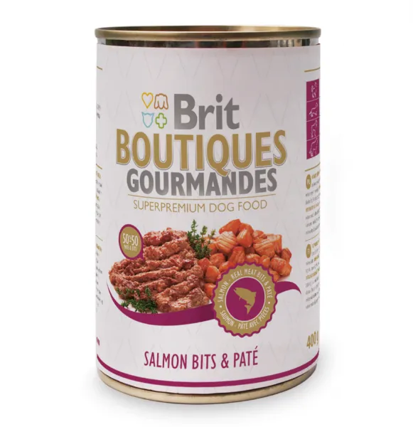 Brit Boutiques Gourmandes Somonlu 400 gr Köpek Maması