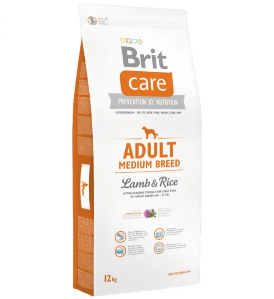 Brit Care Adult Medium Breed Lamb & Rice 12 kg Köpek Maması