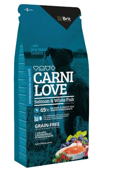 Brit Care Carnilove Tahılsız Somon Balıklı 1.5 kg Köpek Maması