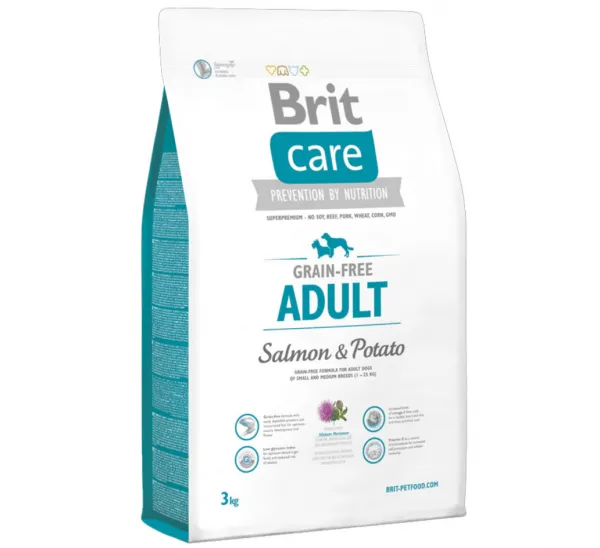 Brit Care Grain-free Adult Salmon & Potato 3 kg Köpek Maması