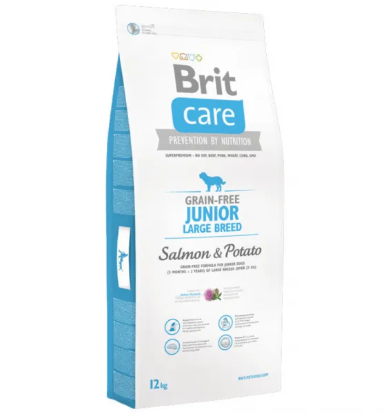 Brit Care Grain-free Junior Large Breed Salmon & Potato 12 kg Köpek Maması