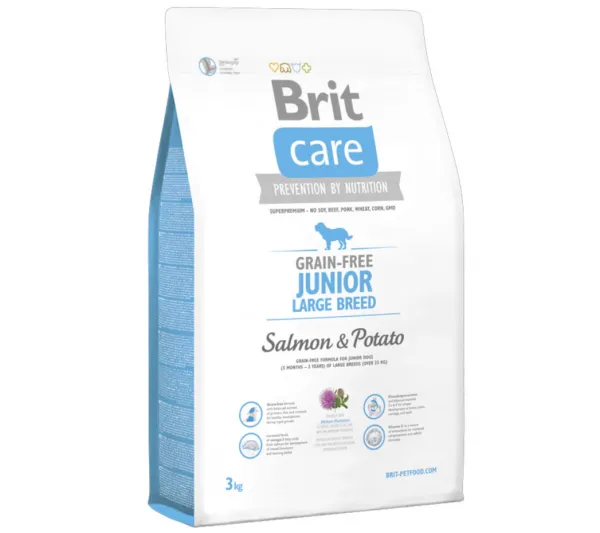 Brit Care Grain-free Junior Large Breed Salmon & Potato 3 kg Köpek Maması
