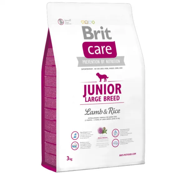 Brit Care Junior Large Breed Lamb & Rice 3 kg Köpek Maması