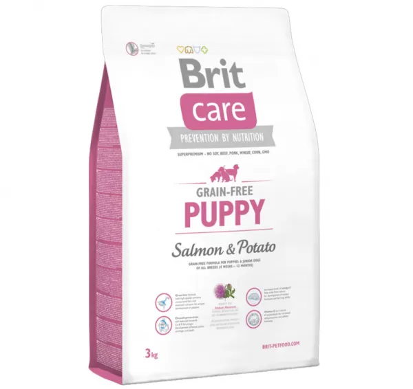 Brit Care Tahılsız Yavru Somon ve Patatesli 3 kg 3000 gr Köpek Maması