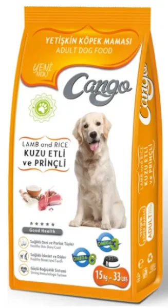 Cango Yetişkin Kuzu Etli & Pirinçli 15 kg Köpek Maması