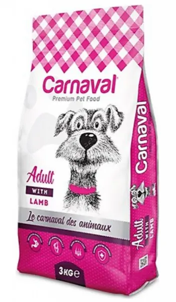 Carnaval Premium Kuzu Etli ve Pirinçli Yetişkin 3 kg Köpek Maması