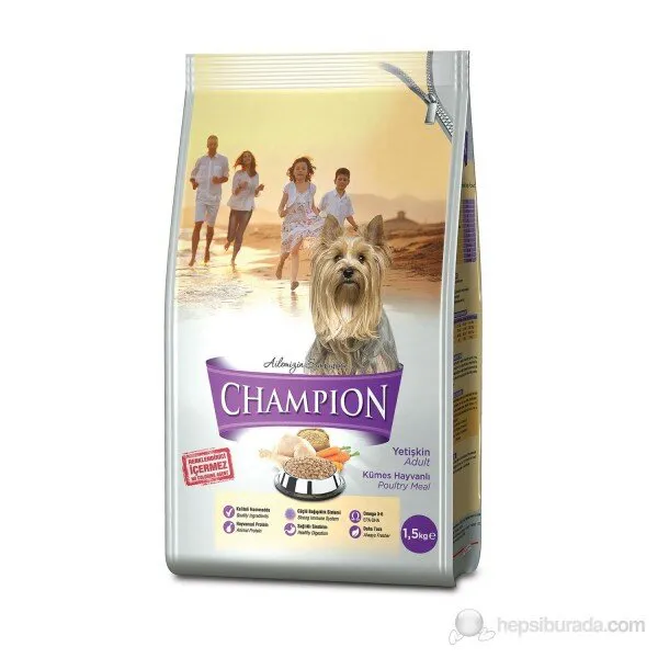 Champion Küçük ve Orta Irk Kümes Hayvanli 1.5 kg Köpek Maması