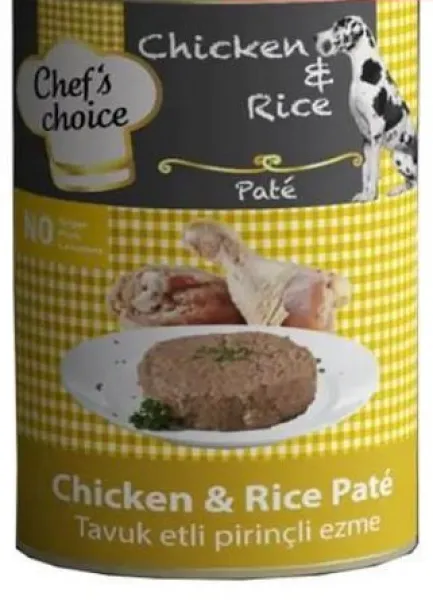 Chef's Choice Tavuklu Pirinçli Pate 400 gr Köpek Maması