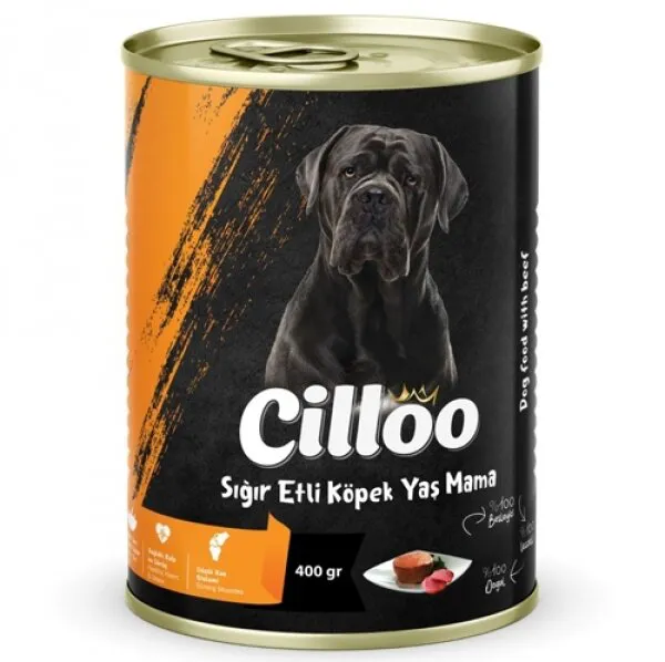 Cilloo Sığır Etli Yetişkin 400 gr Köpek Maması