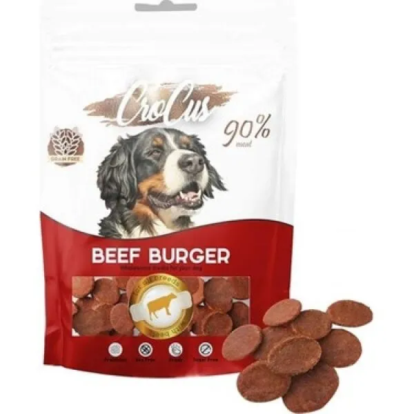 Crocus Beef Burger Biftek Etli Tahılsız 80 gr 80 gr Köpek Maması