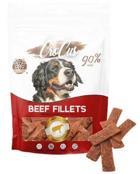 Crocus Beef Fillets Biftek Etli Tahılsız 80 gr 80 gr Köpek Maması