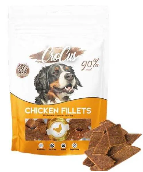 Crocus Chicken Fillets Tavuk Etli Tahılsız 80 gr 80 gr Köpek Maması