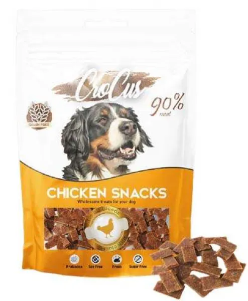 Crocus Chicken Snacks Tavuk Etli Tahılsız 80 gr 80 gr Köpek Maması