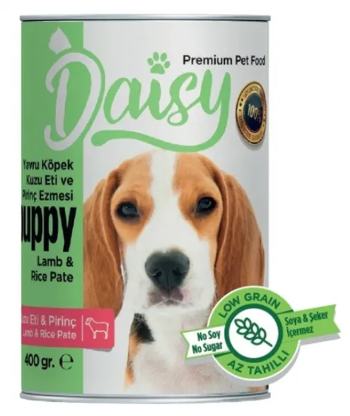 Daisy Kuzu Etli Pirinçli Ezme Yavru 400 gr Köpek Maması