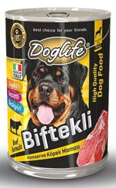 Doglife Biftekli Yetişkin 415 gr Köpek Maması