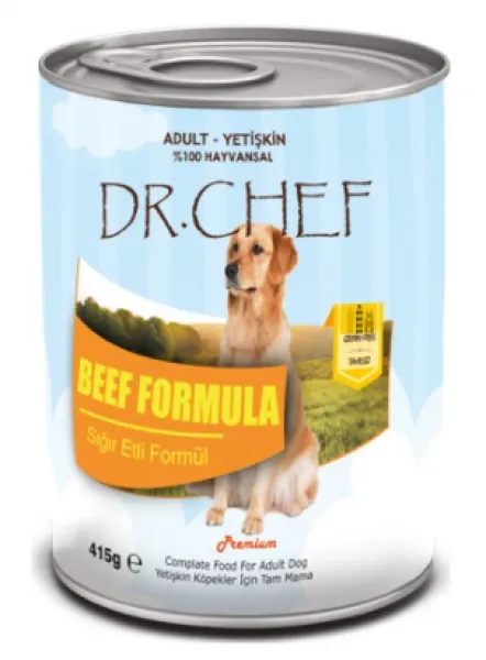Dr.Chef Tahılsız Sığır Etli 415 gr Köpek Maması