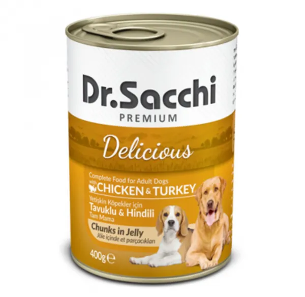 Dr.Sacchi Adult Tavuk ve Hindili 400 gr Köpek Maması