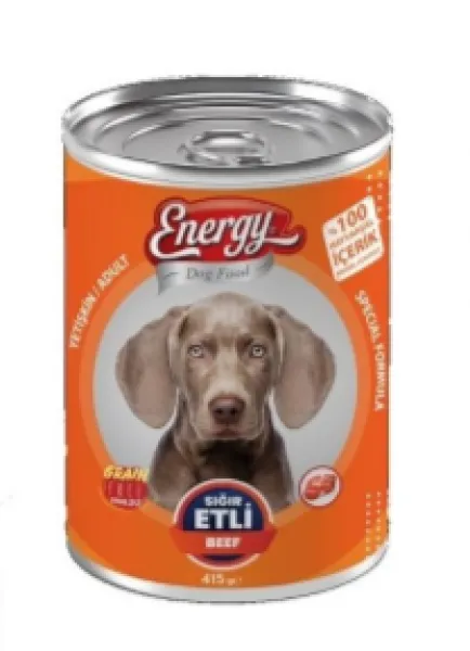 Energy Sığır Etli ve Yetişkin 415 gr Köpek Maması