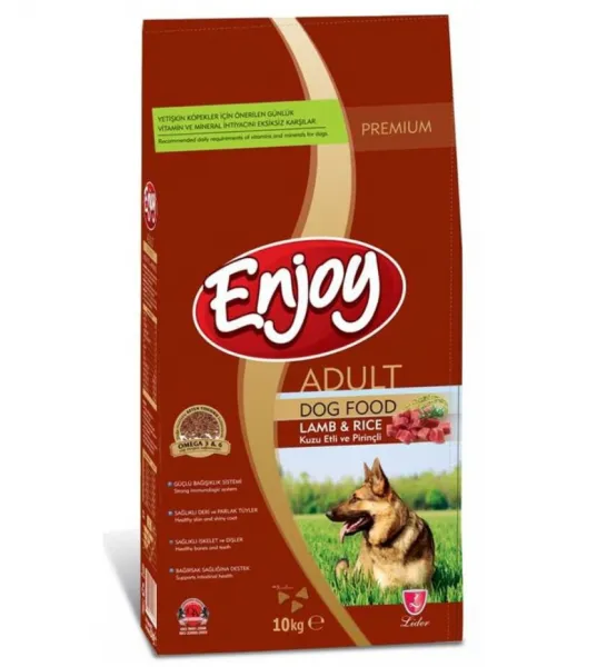 Enjoy Adult Kuzu Eti ve Pirinçli 10 kg 10000 gr Köpek Maması