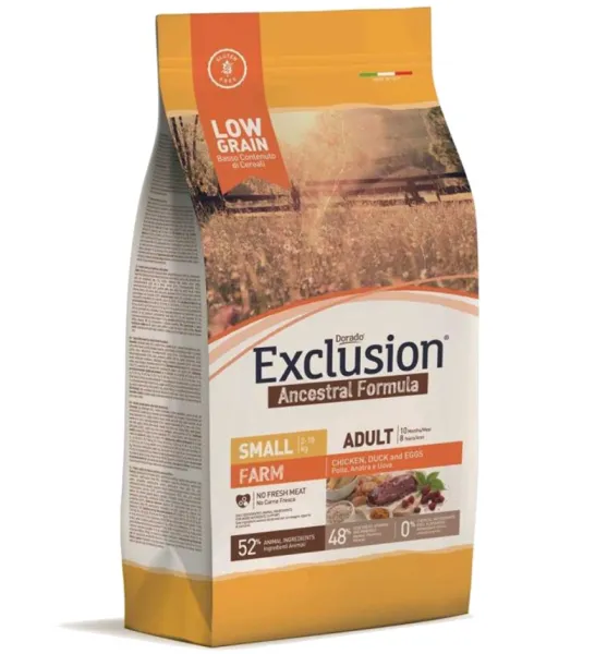 Exclusion Farm Adult Mini Düşük Tahıllı 7 kg 7000 gr Köpek Maması