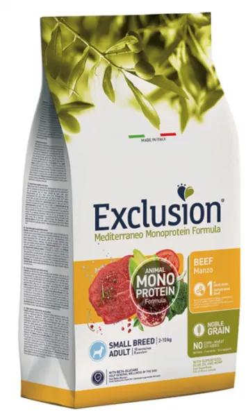 Exclusion Monoprotein Düşük Tahıllı Sığır Etli Ve Narlı Küçük Irk Yetişkin 2 kg Köpek Maması