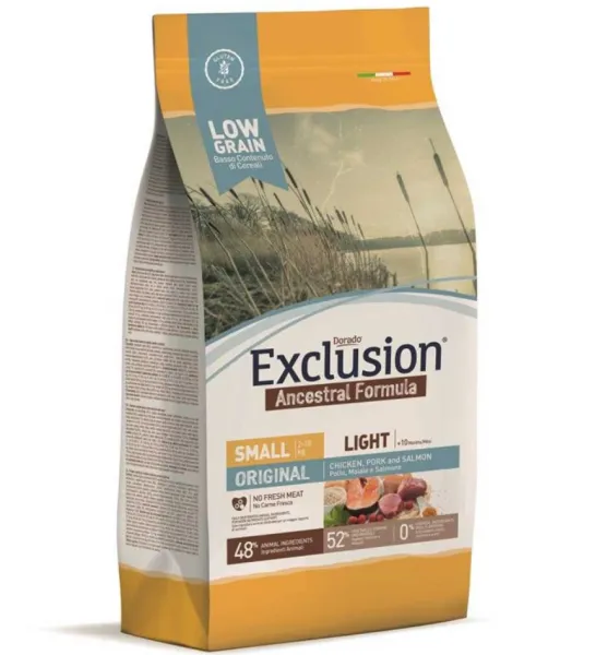 Exclusion Original Adult Mini Düşük Tahıllı Light 2.5 kg Köpek Maması