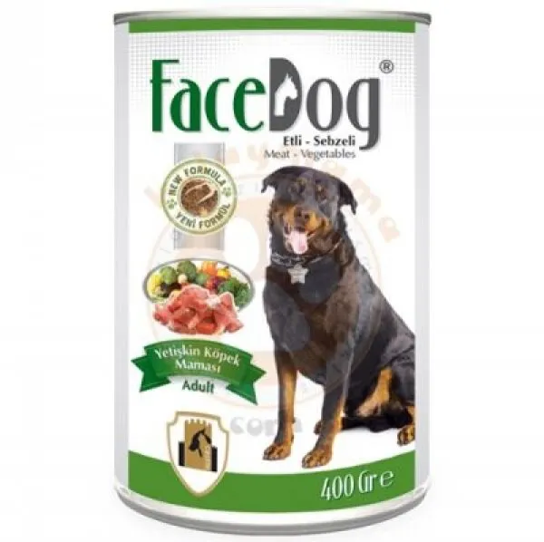 FaceDog Etli Sebzeli Yetişkin 400 gr Köpek Maması