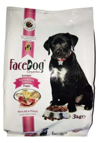 FaceDog Kuzu Etli Pirinçli Yavru 3 kg Köpek Maması