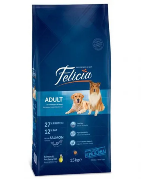 Felicia Adult Somonlu 15 kg Köpek Maması