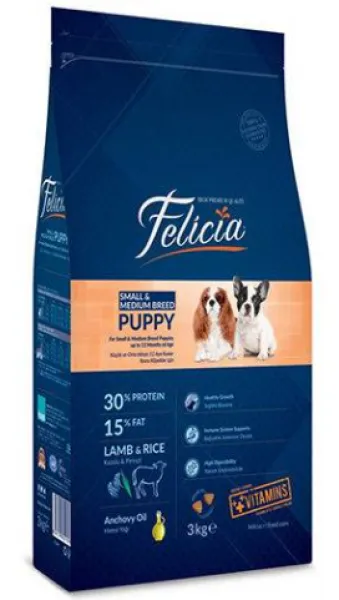 Felicia Kuzulu Küçük ve Orta Irk Yavru 3 kg Köpek Maması