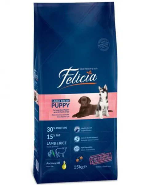 Felicia Puppy Kuzulu Büyük Irk 15 kg Köpek Maması