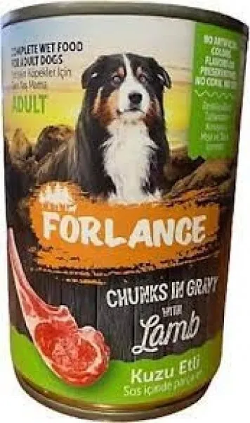 Forlance Kuzu Parça Etli Soslu Yetişkin 400 gr Köpek Maması